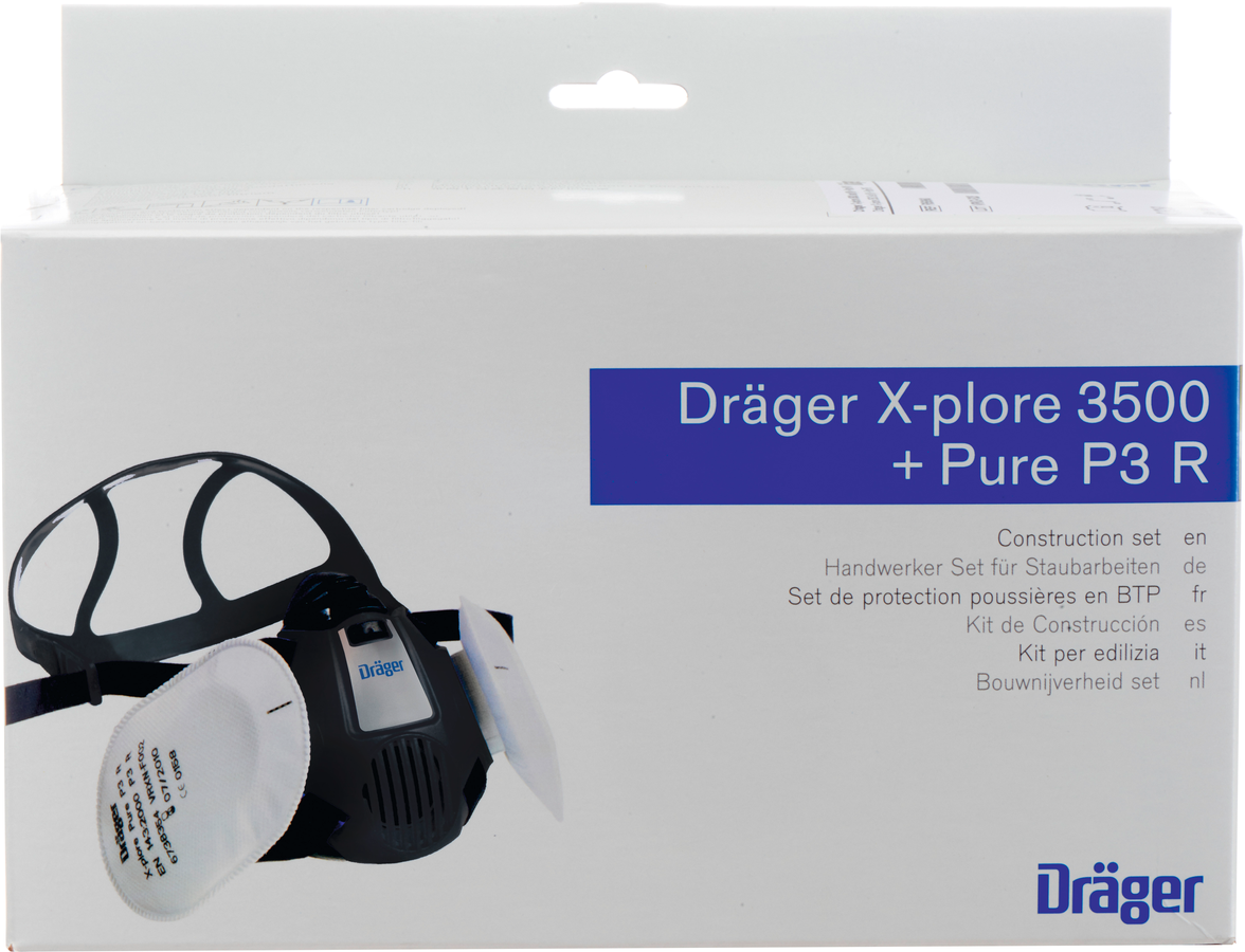 DRÄGER Zweifilter Halbmaske X-plore® 3500 Handwerkerset, Grösse S
