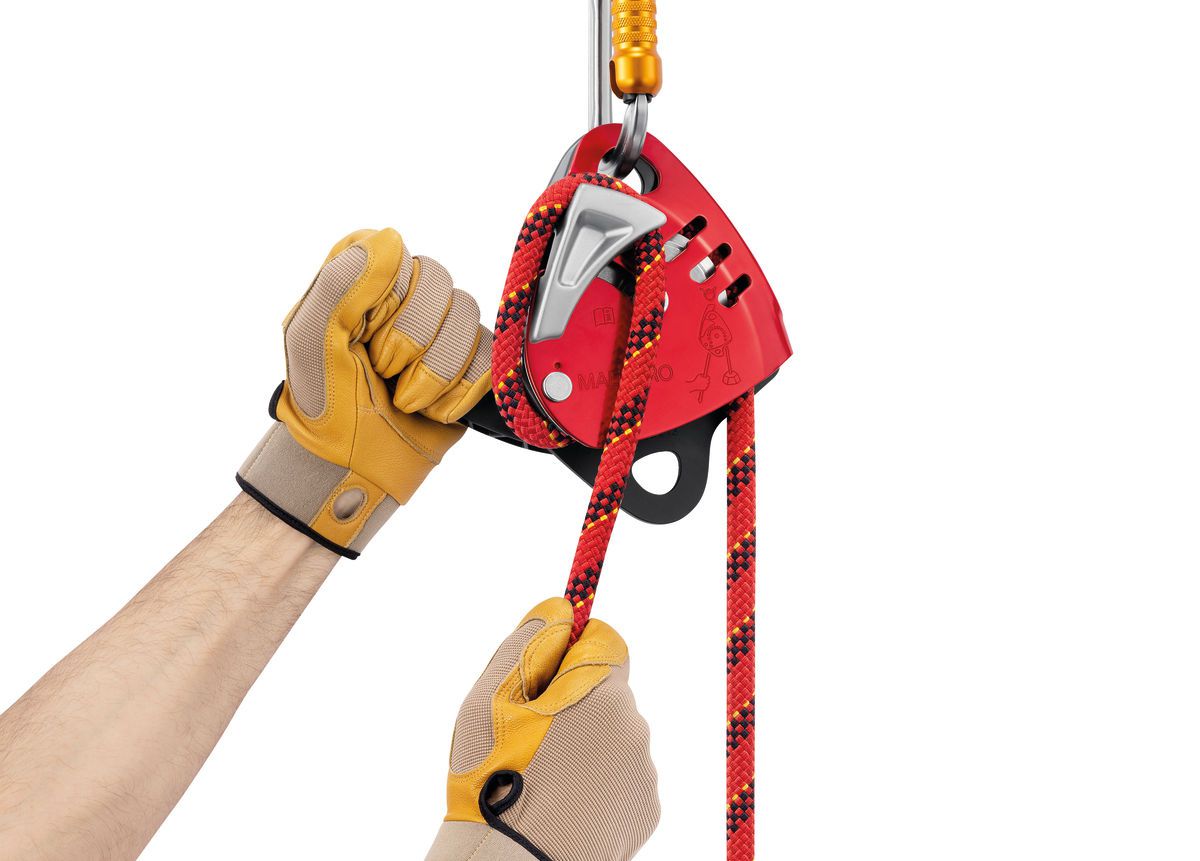 PETZL Abseilgerät MAESTRO® L, 12.5 - 13 mm, rot
