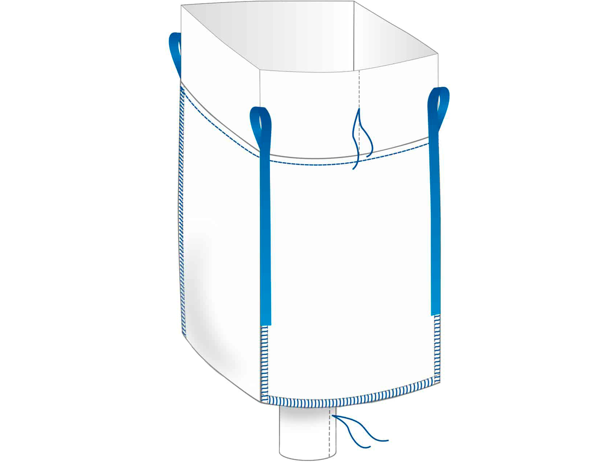 Big Bag SA Sch rze Auslauf 90x90x110 cm 1 250 kg Hebetech AG