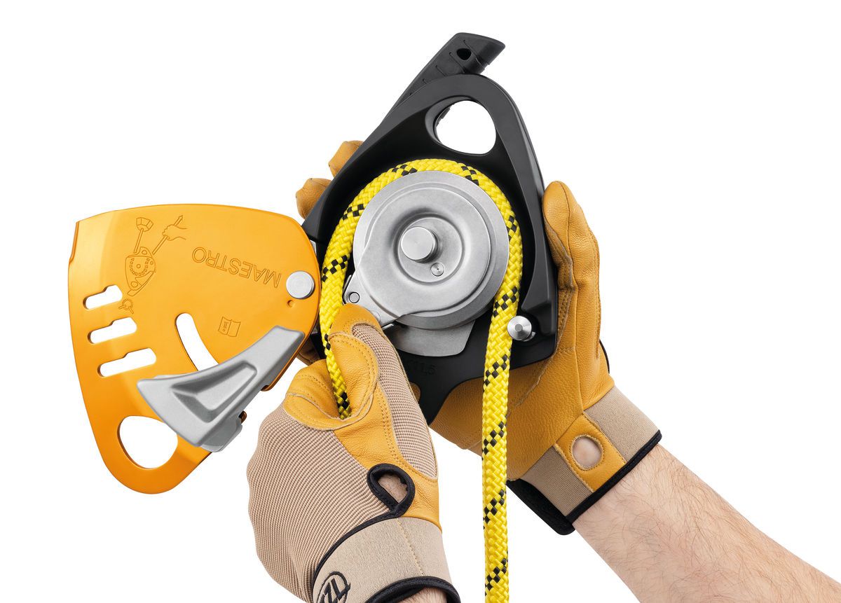 PETZL Abseilgerät MAESTRO® L, 12.5 - 13 mm, rot