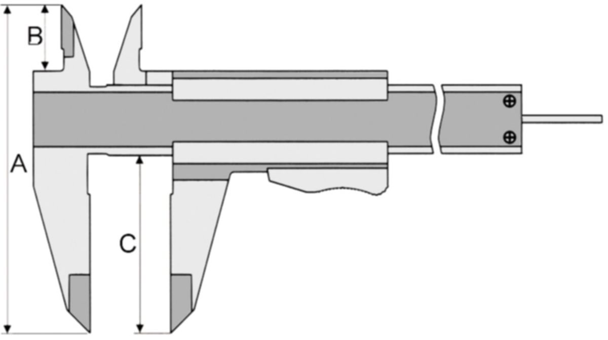 Manueller Messschieber