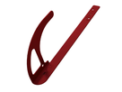 Sicherheitsdachhaken ABS-Lock DH04-F, flach, rot