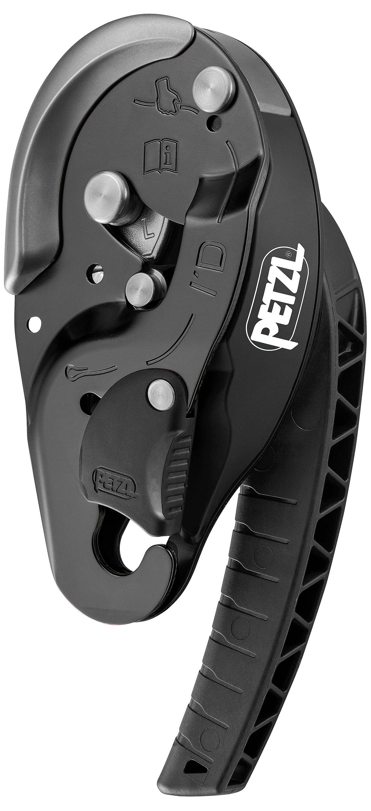 PETZL Selbstbremsendes Abseilgerät I'D® L, schwarz