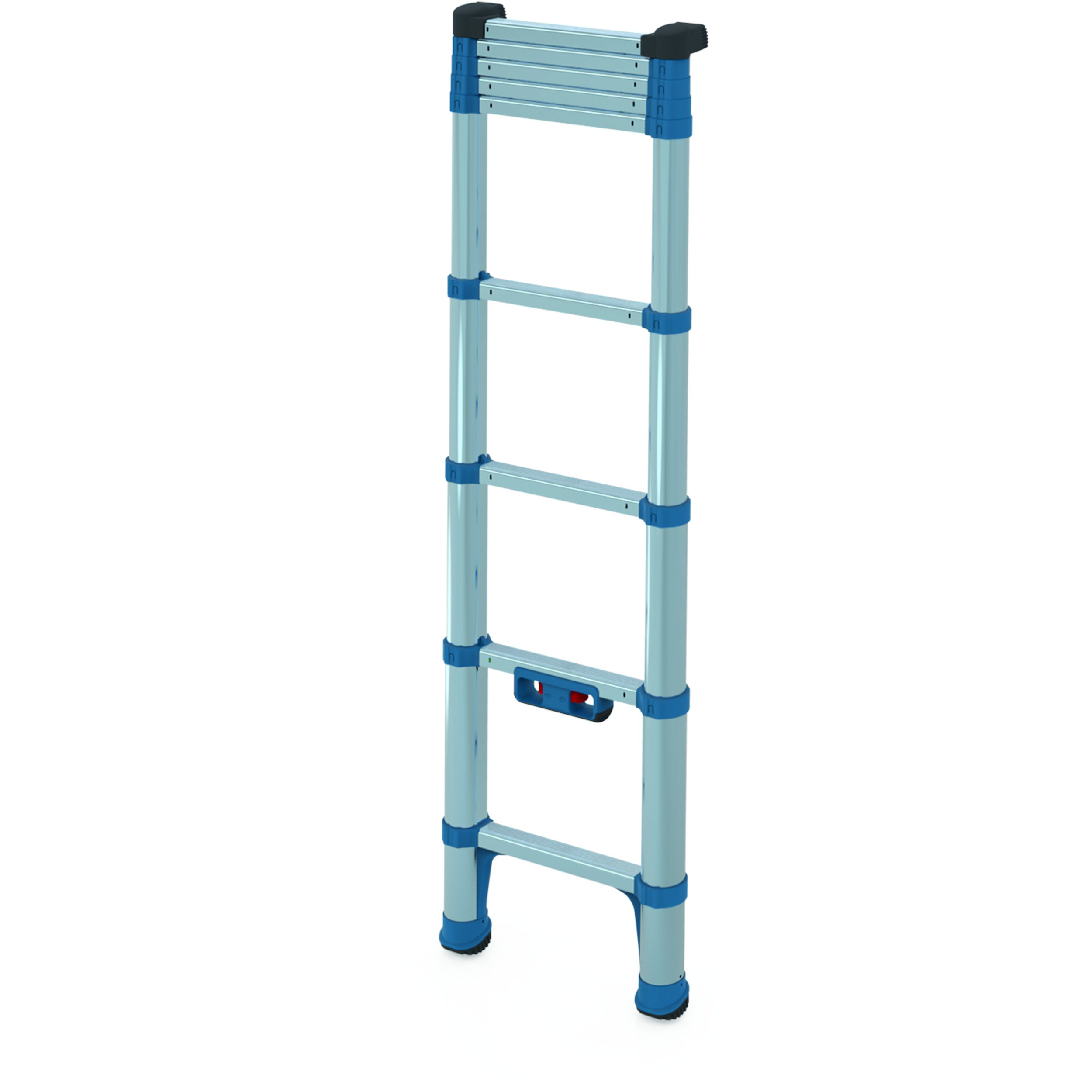 ZARGES Teleskop-Anlegeleiter Compactstep L 266, 2.66 m