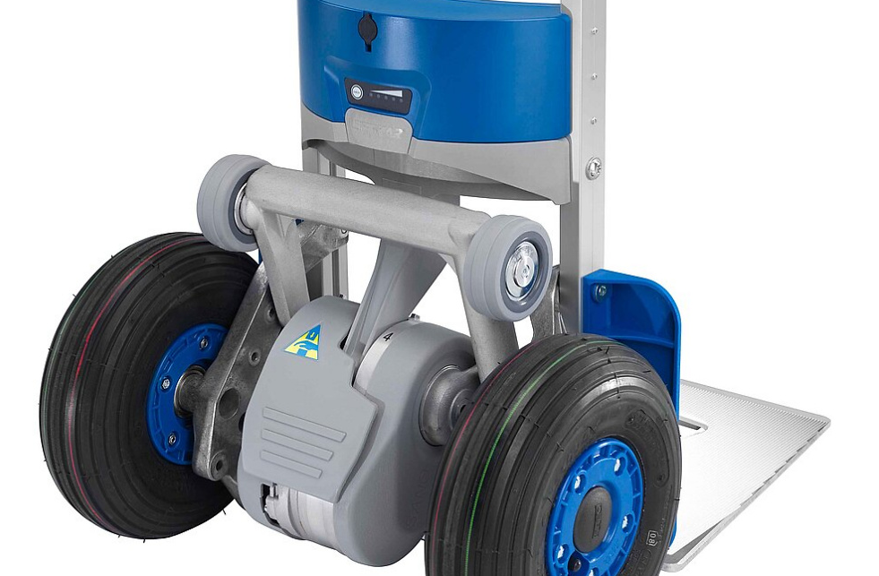 Elektro Treppensteiger  Sano Liftkar Neo SAL 140 kg FOLD-L, runder Griffbügel, klappbar