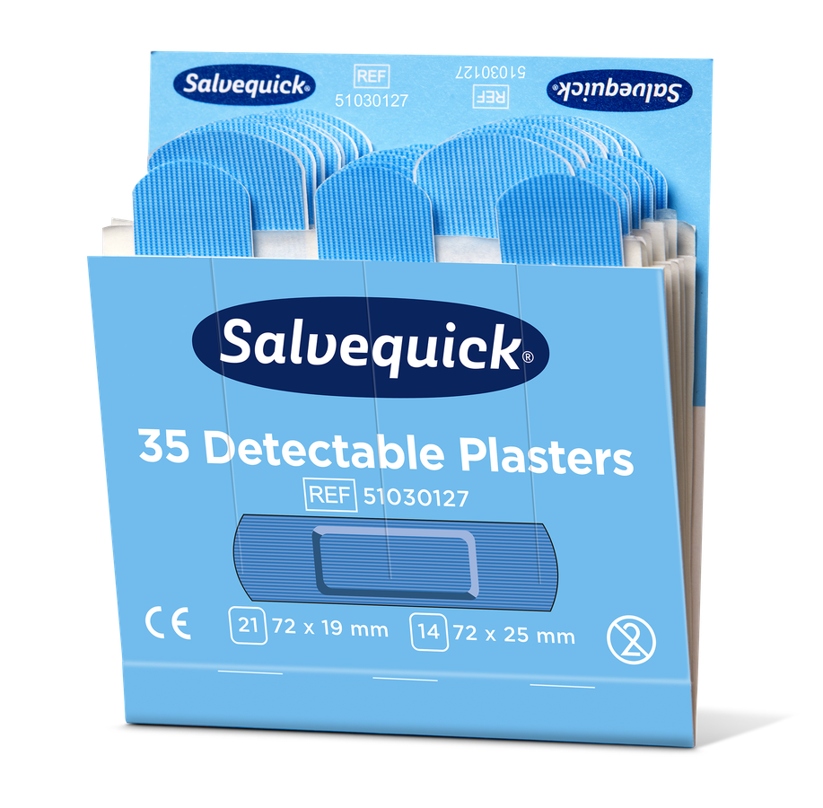Cederroth Salvequick Blue Detectable Pflaster