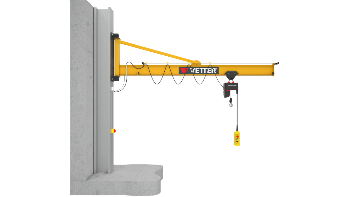 Wanddrehkran Praktikus PW 250 kg mit 6 m Ausladung
