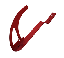 Sicherheitsdachhaken ABS-Lock DH04-OG, gekröpft, rot