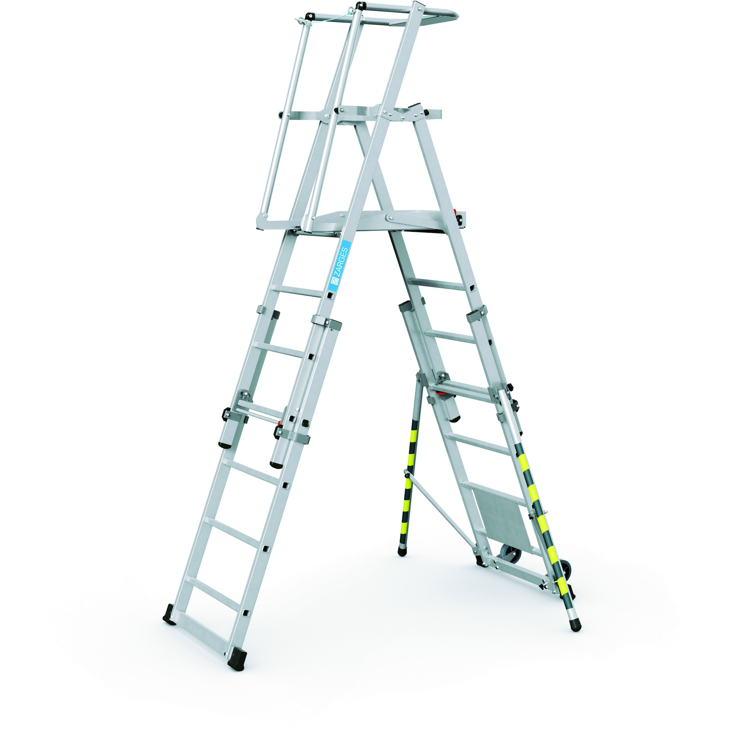 ZARGES Teleskop-Plattformleiter ZAP Telemaster S 0286, Arbeitshöhe 3.83 m