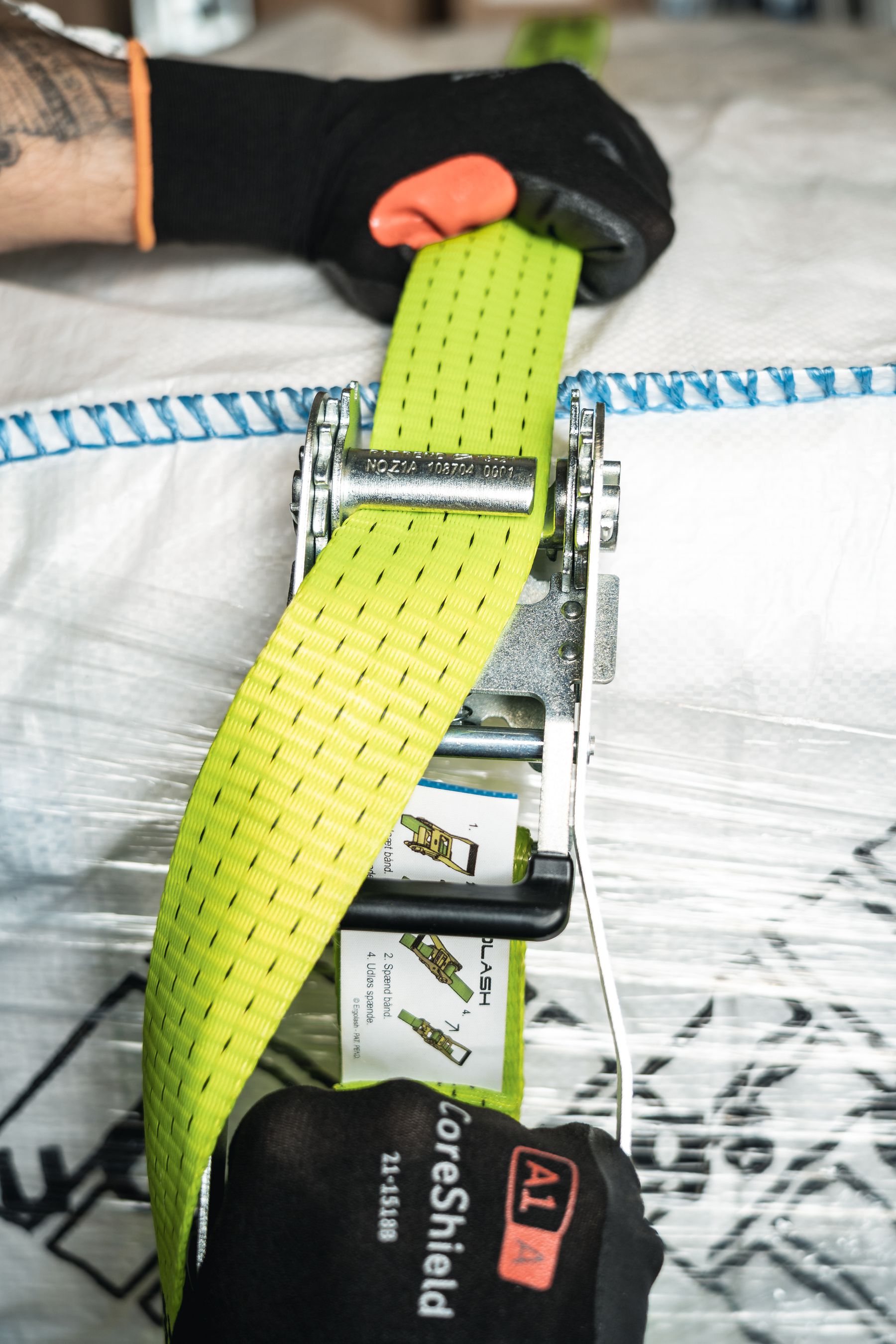 Zurrgurt ERGOLASH PRO-10000, 2-teilig, 10m, 5t, mit Klinkenhaken