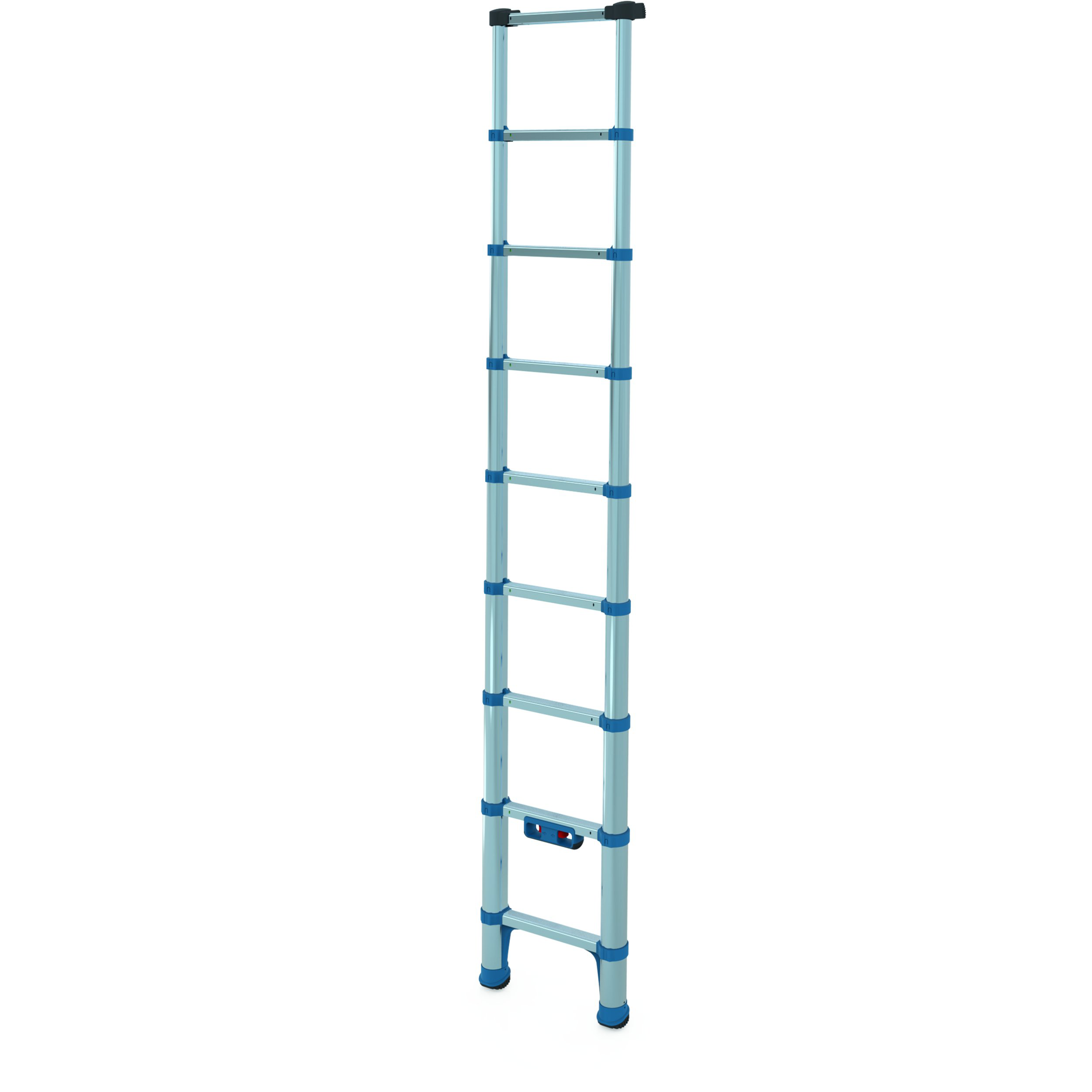 ZARGES Teleskop-Anlegeleiter Compactstep L 266, 2.66 m