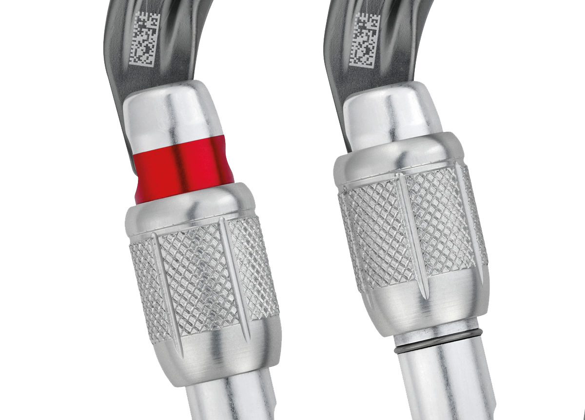 PETZL Karabiner WILLIAM, Screw-Lock, schwarz