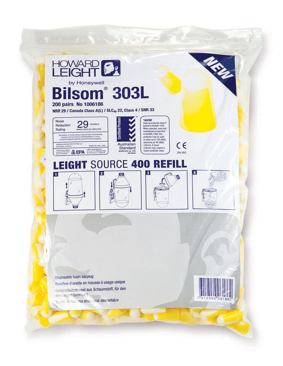 Nachfüllpackungen Honeywell Bilsom 303 S/L für Howard Leight Gehörschutzstöpsel Dispenser