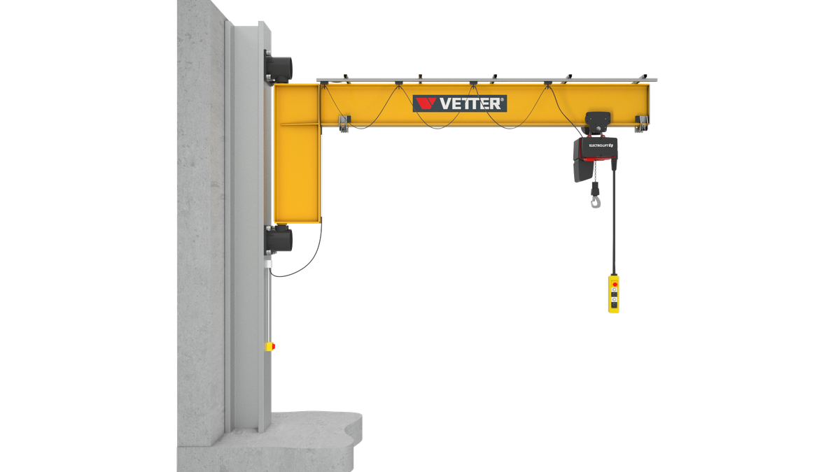 Wanddrehkran Geselle GN 5000 kg mit 5 m Ausladung