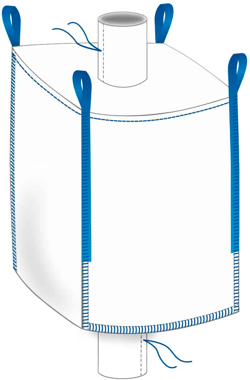 Big Bag EA - Einlauf / Auslauf, 100x100x200 cm, 1'250 kg