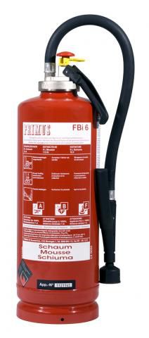 Primus Plus FBi6FF Fettbrand Sprühschaum Handfeuerlöscher, fluorfrei, frostsicher, 3 Liter