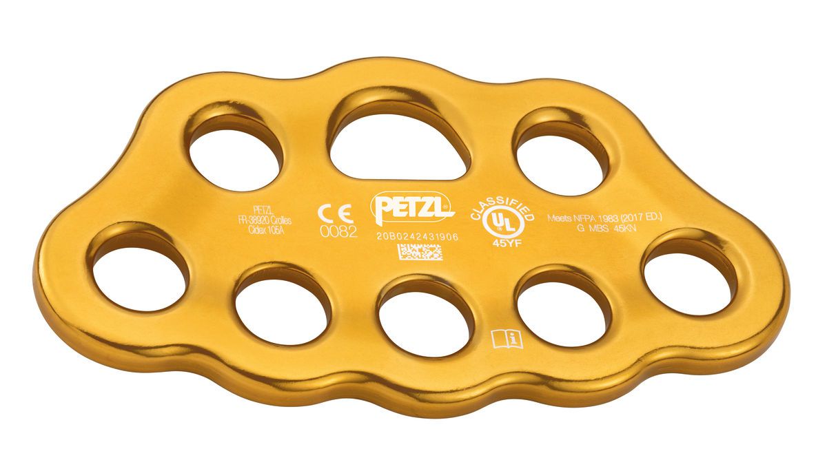 PETZL Riggingplatte PAW, Grösse M, gelb