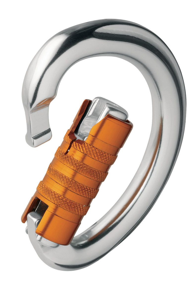 PETZL Karabiner OMNI, Triact-Lock, grau