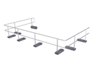 Schutzgeländer ABS Guard OnTop Weight Set