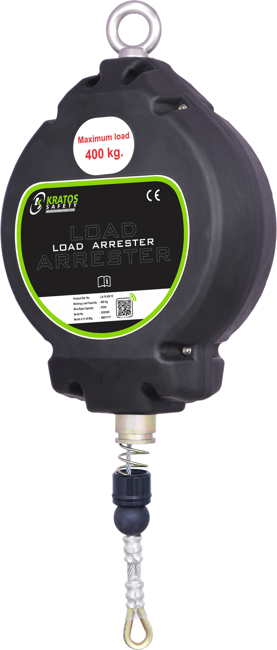 Kratos Safety Lastsicherungsgerät LHG-0400-20, 400 kg, 20 m ATEX