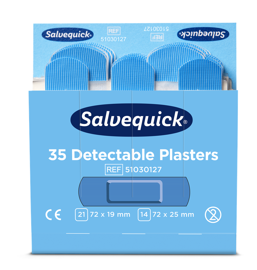 Cederroth Salvequick Blue Detectable Pflaster