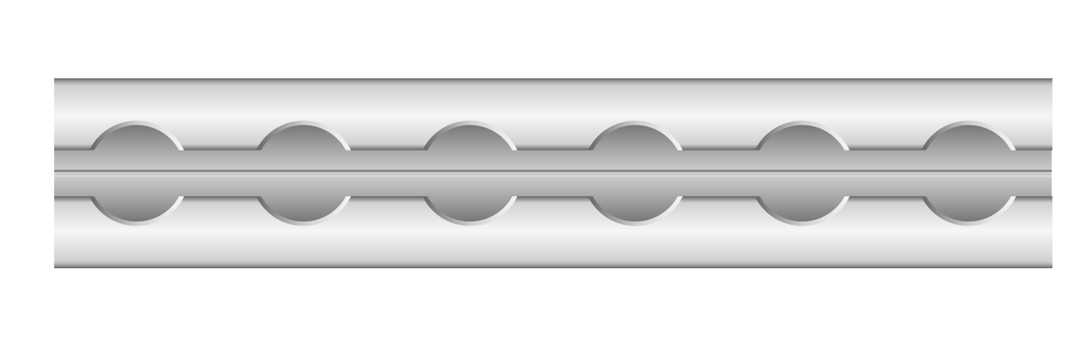 Zurrschiene ZRA 3 m, Aluminium mit Rundloch