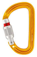 PETZL Karabiner Sm'D, Screw-Lock, gelb