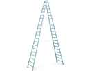 Bockleiter Coni B 5700 mit Sprossen, Arbeitshöhe 6.7 m