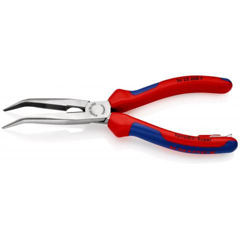 KNIPEX Flachrundzange mit Schneide (Storchschnabelzange), 200 mm