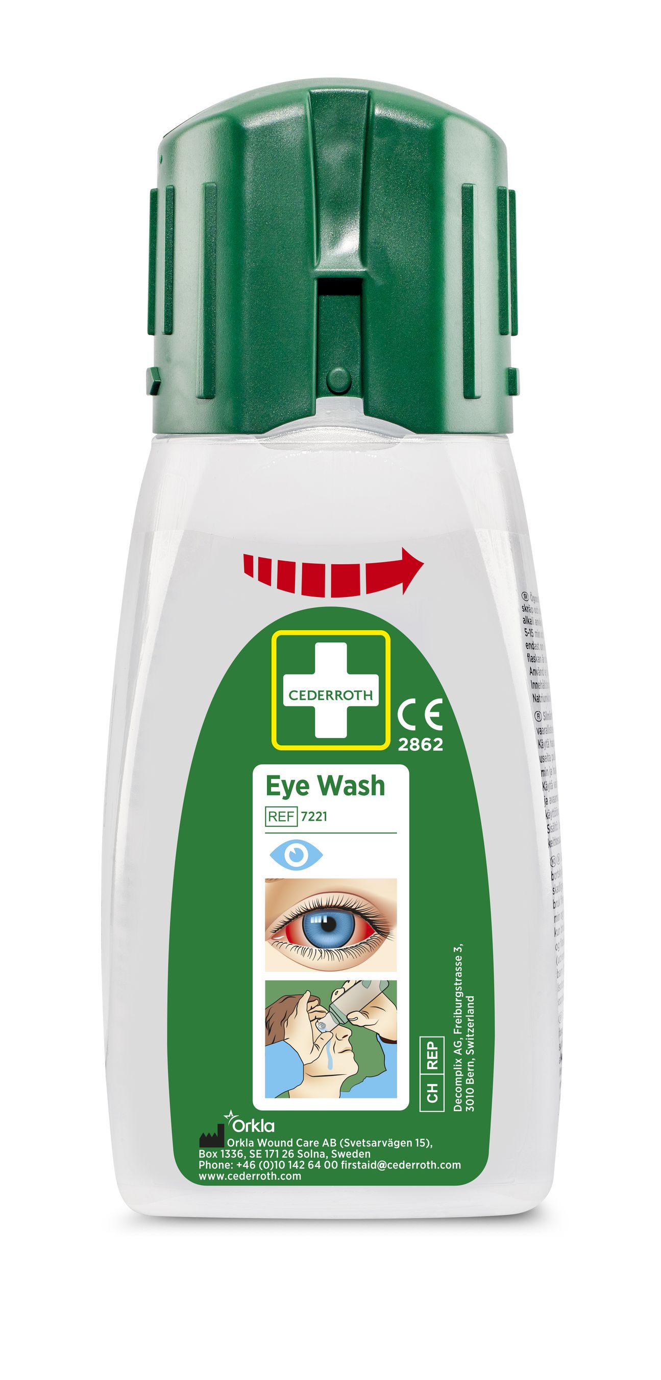 Cederroth Augendusche im Taschenformat 235 ml