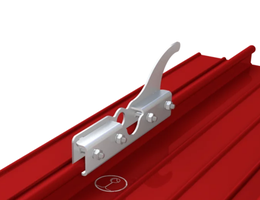 Sicherheitsdachhaken ABS-Lock DH06, Festklemmen auf Metallfalzdach