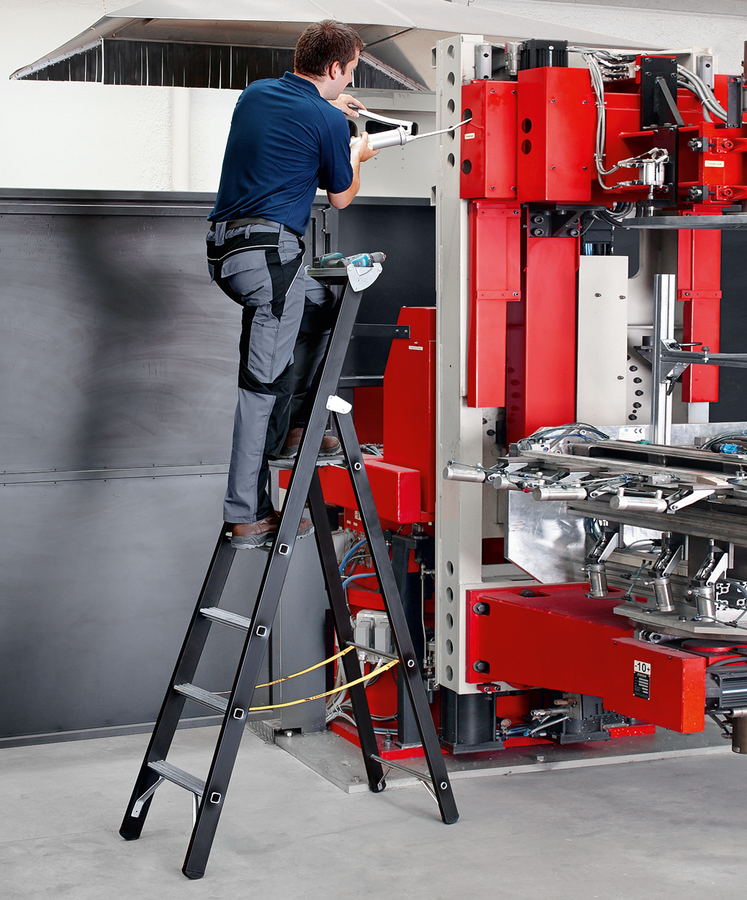 Bockleiter Megastep B mit Sprossen, Arbeitshöhe 2.5 m