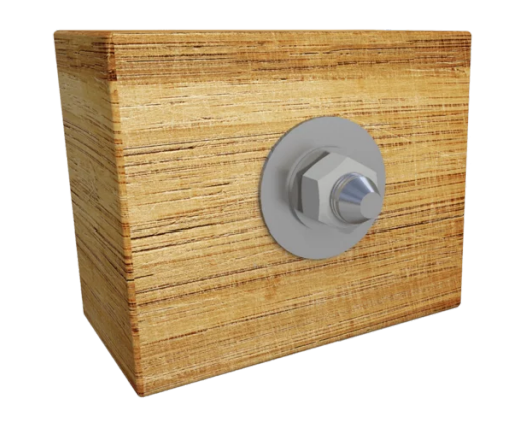 Einbauhülse für ABS-Lock-I, zum Kontern in Stahl, 100 mm