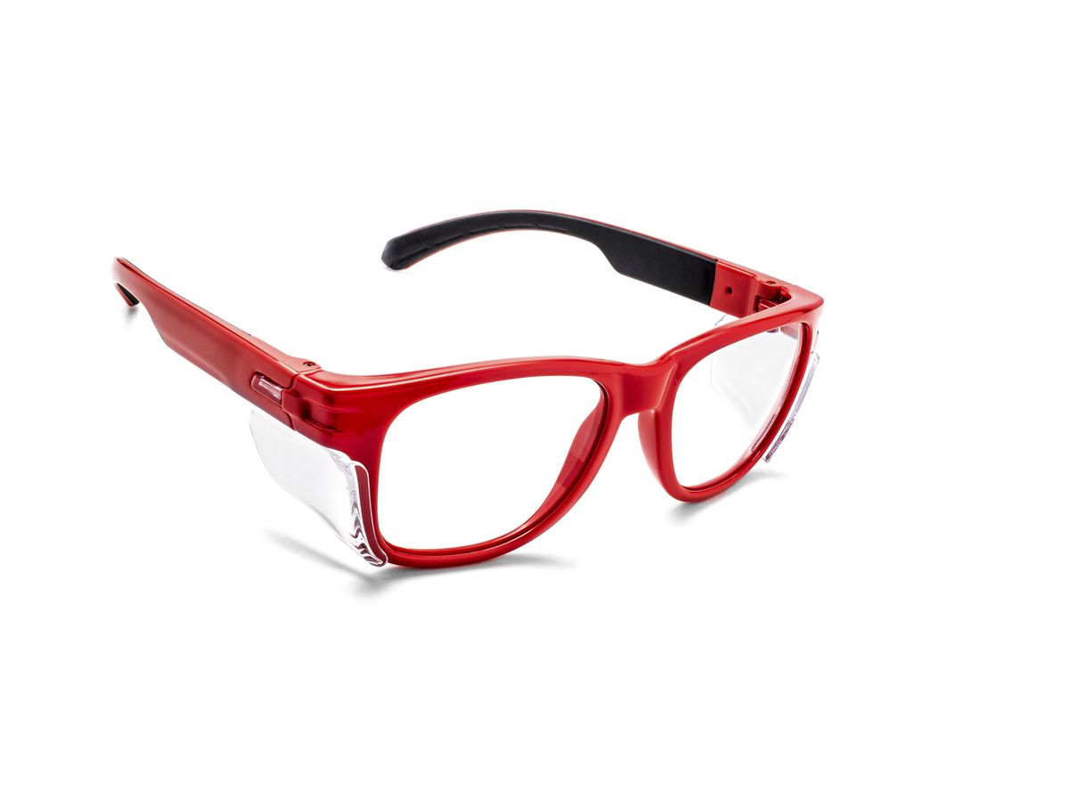Schutzbrille entspiegelt SAR UG-19 UNIfresh, rot/schwarz