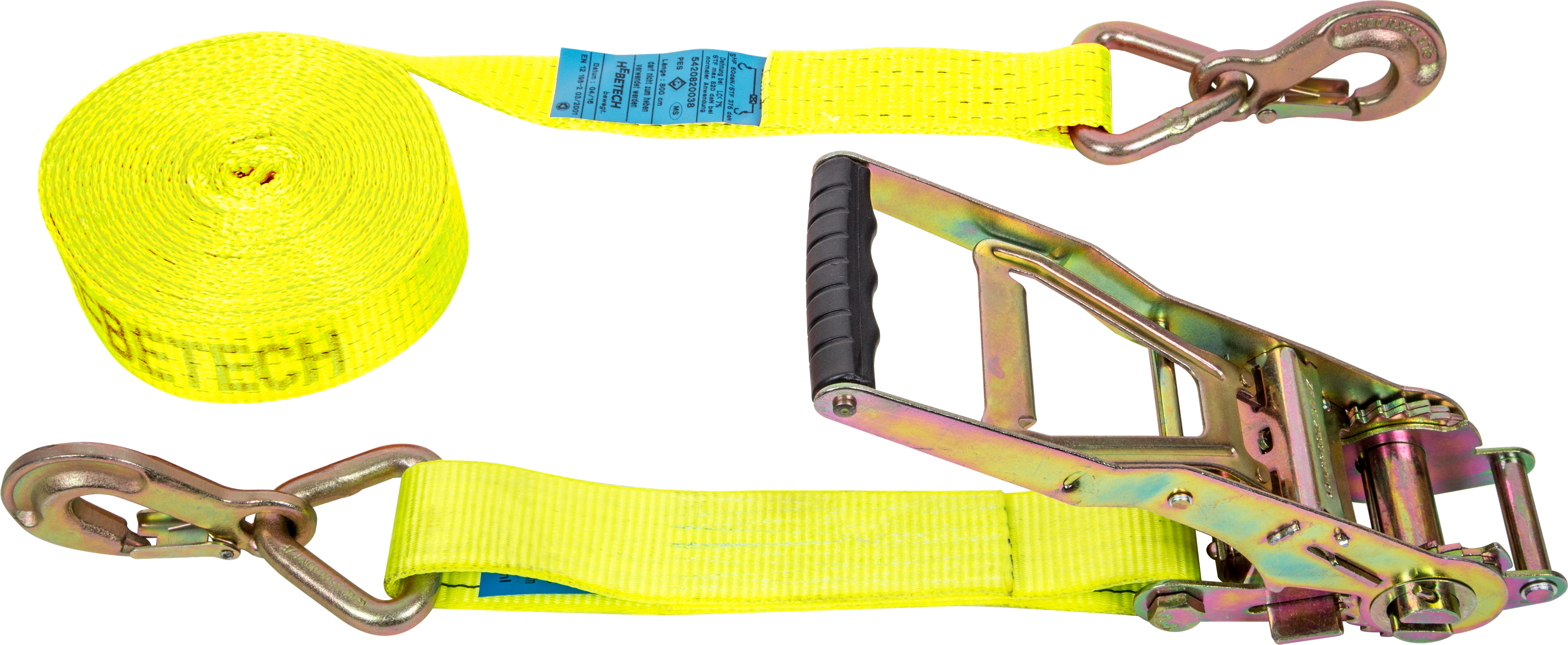 Zurrgurt ZS 801-50 mit ERGO-BASIC Ratsche, 6.0 m, mit Klinkenhaken