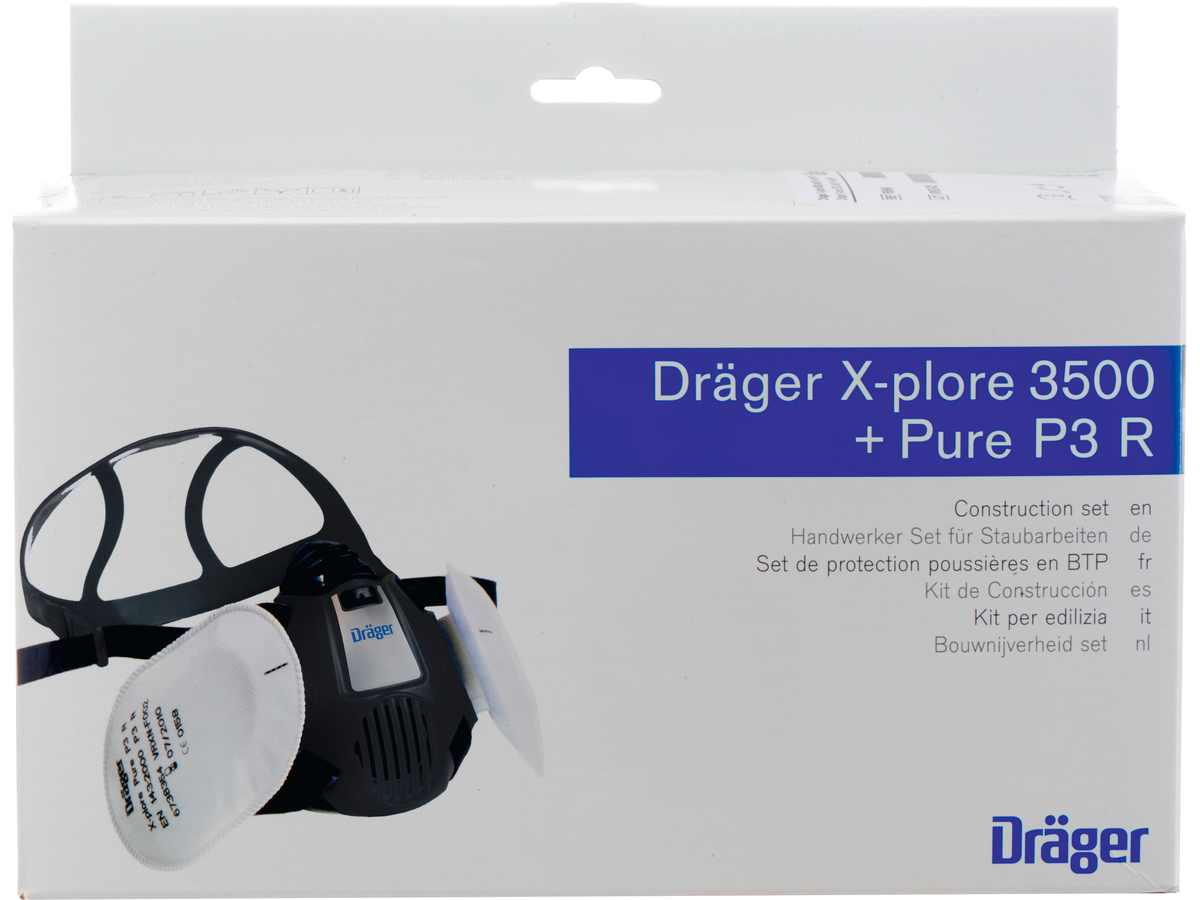 DRÄGER Zweifilter Halbmaske X-plore® 3500 Handwerkerset, Grösse S