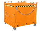 Klappbodenbehälter FB 1000, lackiert, 1.0m³, Gelborange