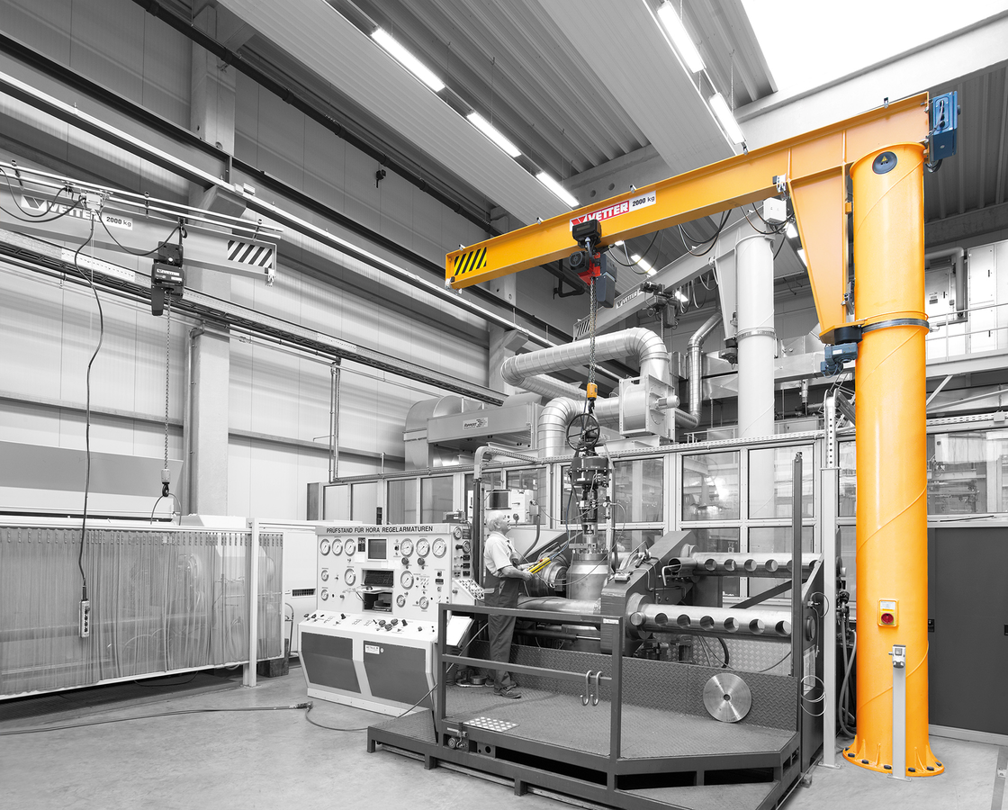 Säulendrehkran Meister M 1'000 kg mit 12 m Ausladung