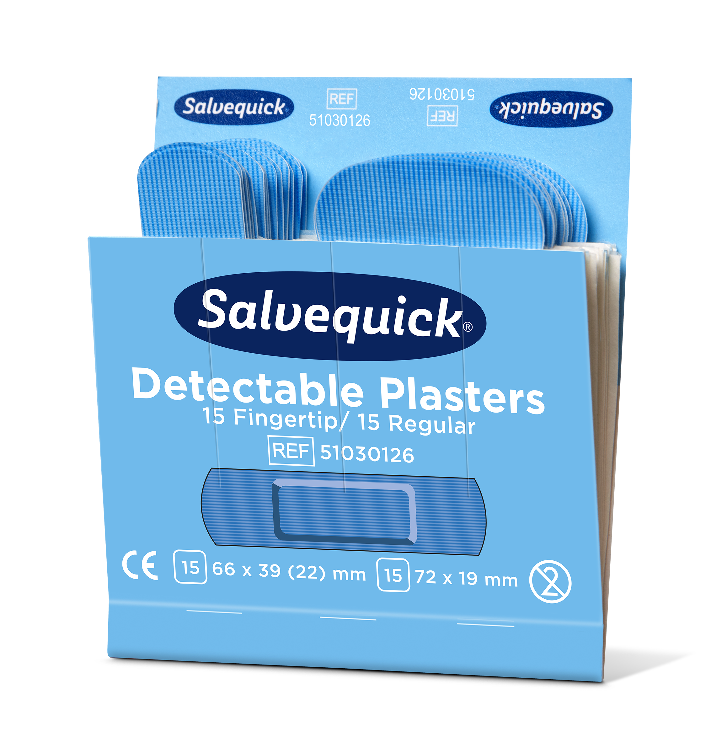 Cederroth Salvequick Blue Detectable Pflastermix