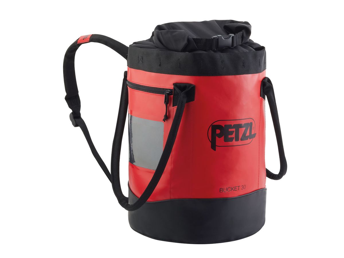 PETZL Transportsack BUCKET, 30 L, rot/schwarz
Standfester Transportsack aus Segeltuch
Material: Polyester, Polyurethan