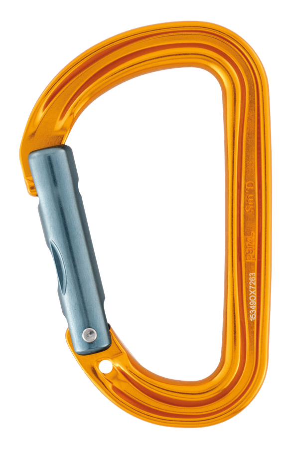 PETZL Karabiner Sm'D, ohne Verriegelung, gelb