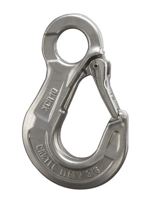 Klinkenhaken mit Öse INOX