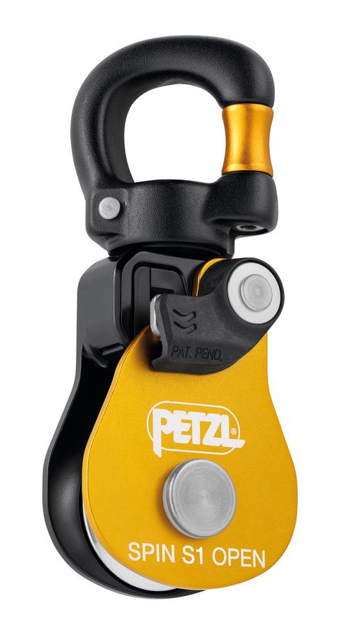 PETZL Umlenkrolle SPIN S1 OPEN, gelb