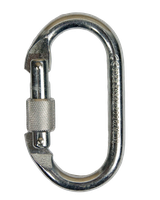 Ovaler Stahlkarabiner SK-OS mit Schraubverschluss