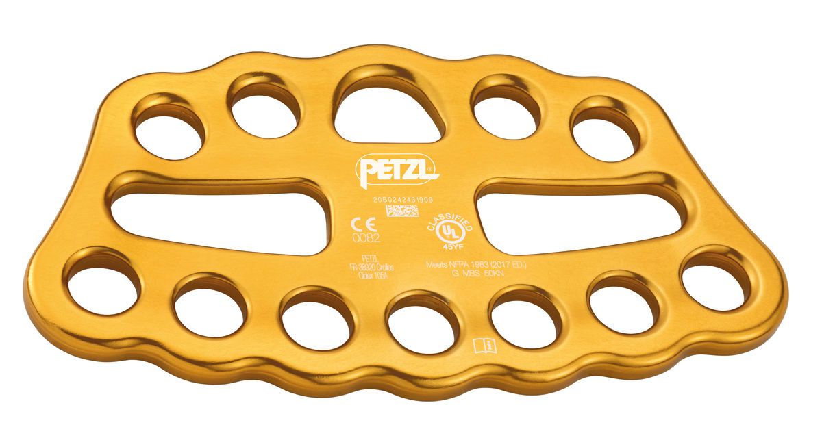 PETZL Riggingplatte PAW, Grösse L, gelb