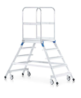 ZARGES Podesttreppe beidseitig begehbar, LM-Stufen Z600