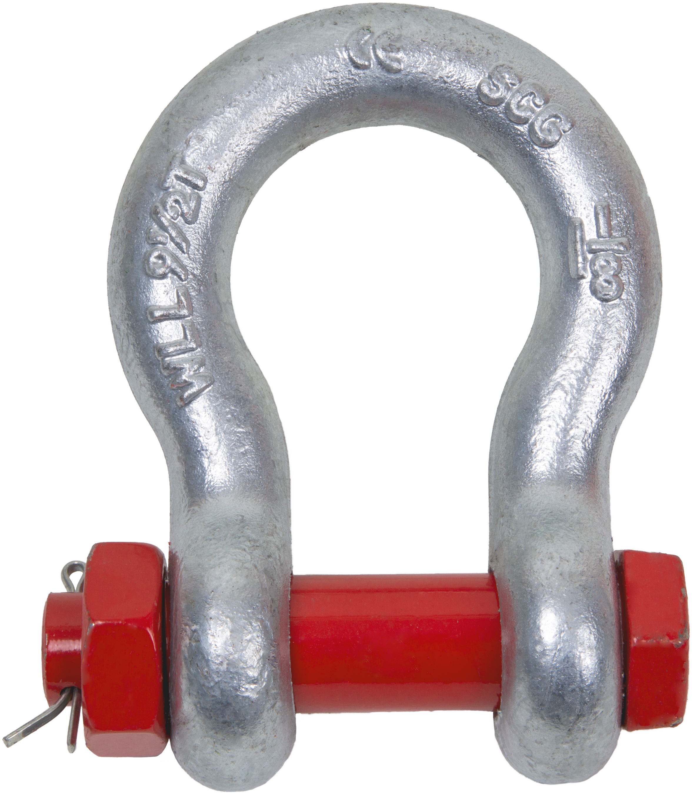 Schäkel geschweift mit Mutter und Splint