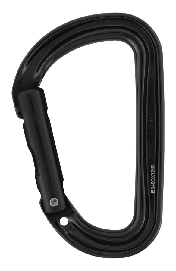 PETZL Karabiner Sm'D, ohne Verriegelung, schwarz