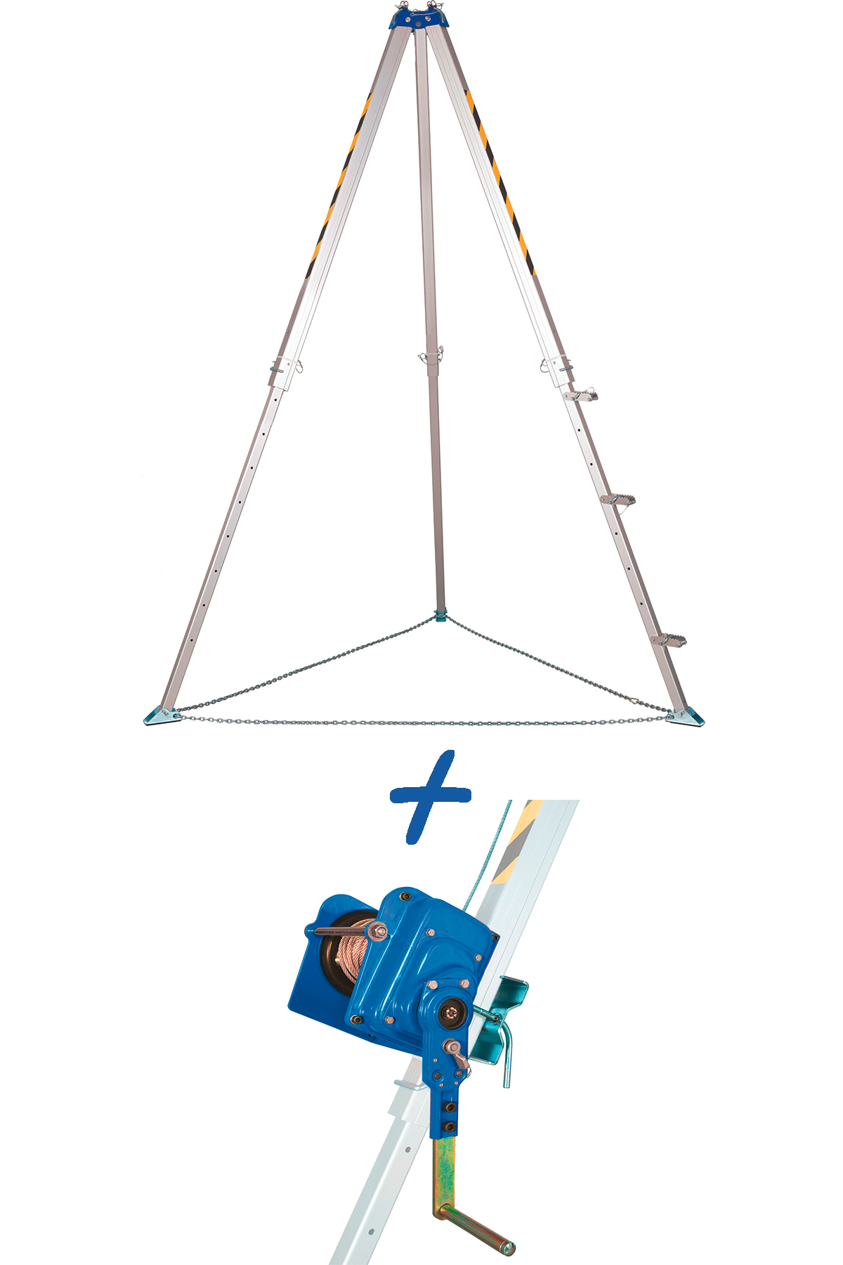 Set - Materialdreibein MDB mit Winde