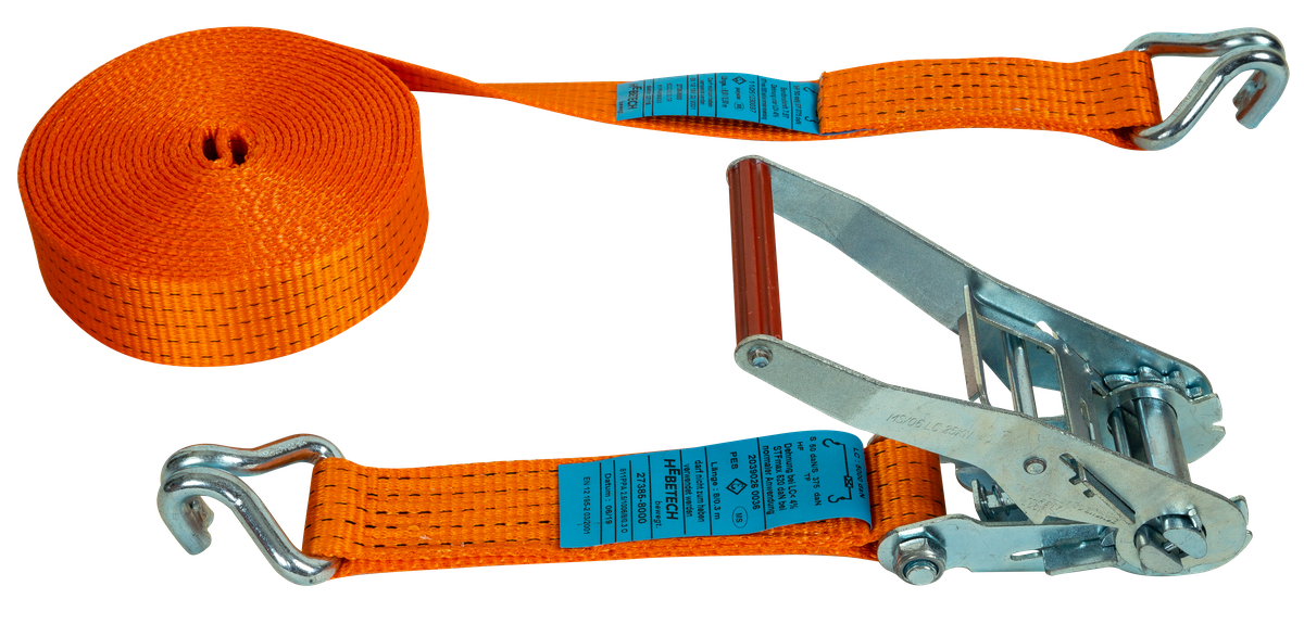 Zurrgurt ZS 222-50 mit BASIC-Ratsche, 12.0 m, mit Spitzhaken